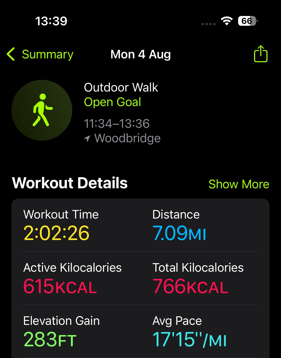 First training walk